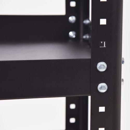 SHUTER Tool Cart, 3-Tier Tool Wagon, Tool Box with Casters, 88cm High X 89cm Wide X 52cm Deep, 200kg Load Capacity, DIY, Black, CT-1