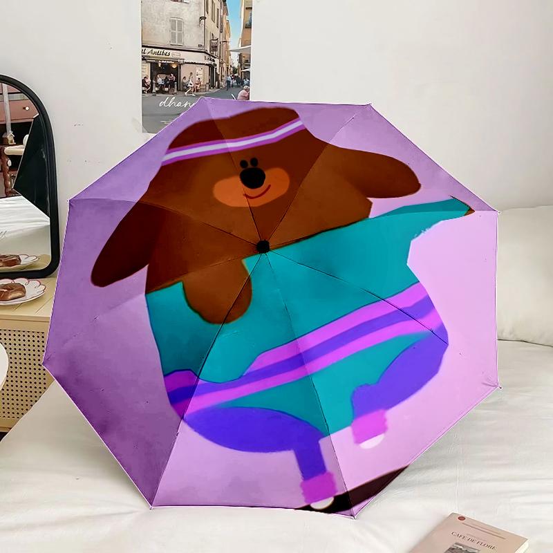 Bee's Rainbow Adventure Umbrella 8-Frame for Travel, camping, Casual Lightweight Portable Umbrella, Essential for every family Holidays Gift