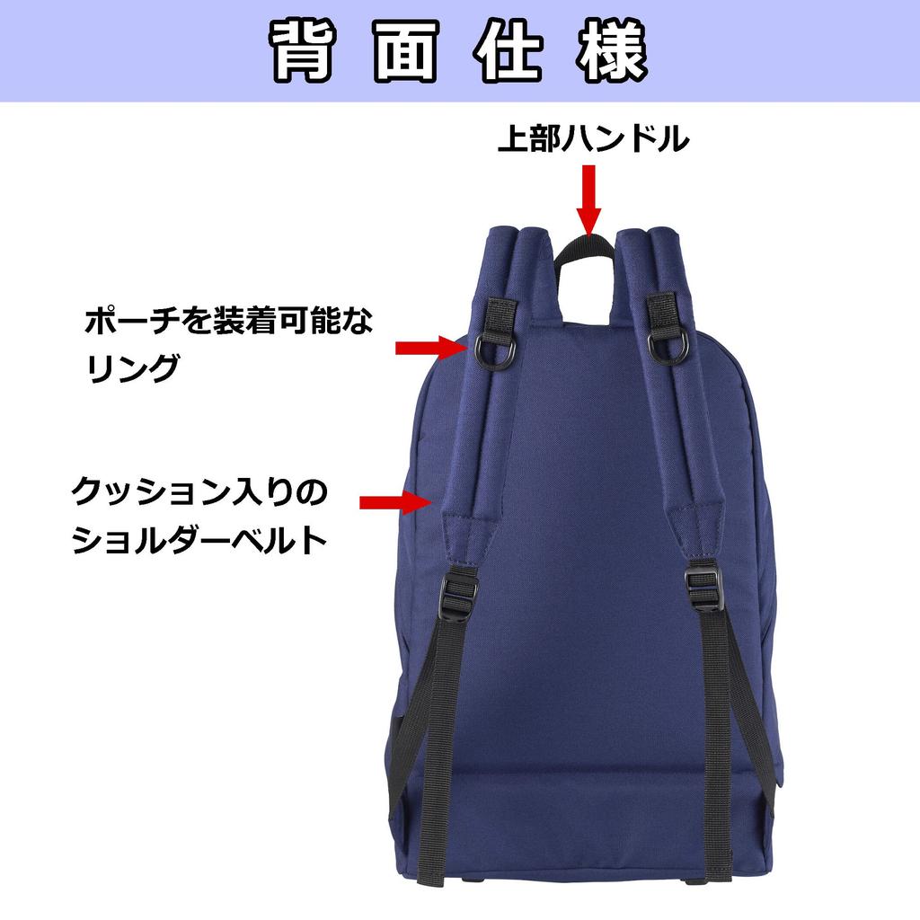 ТОВАРЫ ДЛЯ АУДИТОРИИ Сумка для фотокамеры Camera Daypack 03 Отдельные верхняя и нижняя части для повседневного использования Темно-синий 2ODCDP03NV