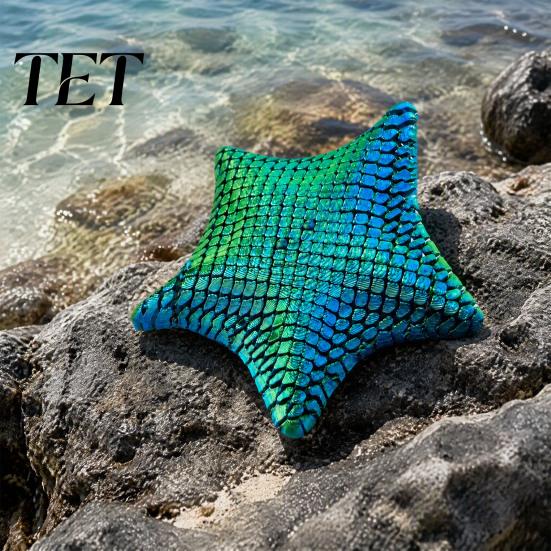 Fine Workmanship Crafts 3D Printed Articulated Sea Animal Figurine, Flexible Joint Movable Ocean PLA Plastic Figures Creature Fidget Toy, Stress