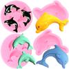 Dolphin Silicone Fondant Molds Ocean Waves Whale Fishtail Dolphin Chocolate Candy Mold Cake Decorating Cupcake Gum Paste Polymer Clay Mould