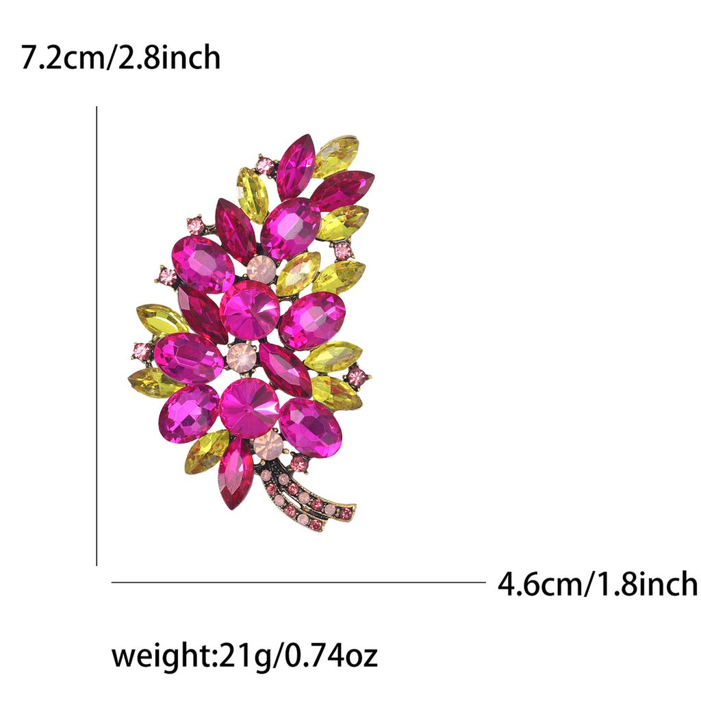 High-Grade Alloy Rhinestone Tree Brooch Exquisite Creative Women'S Cardigan Shawl Corsage Jewelry Pin