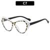 Irregular Cat Eye Reading Glasses Double Colors Frame Ultralight  Computer Presbyopia Eyewear Spring Hinge Women'S Glasses