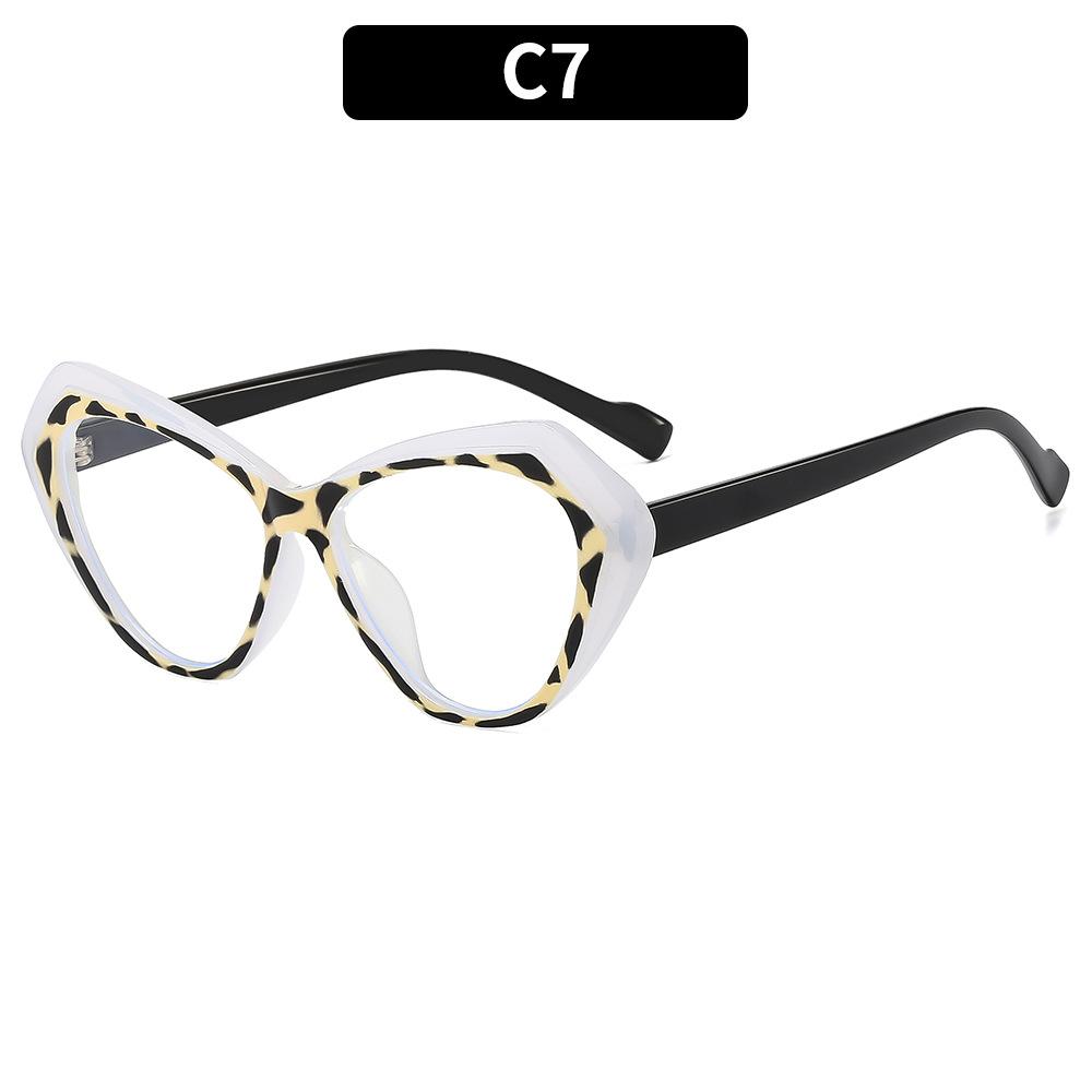 Irregular Cat Eye Reading Glasses Double Colors Frame Ultralight Computer Presbyopia Eyewear Spring Hinge Women'S Glasses
