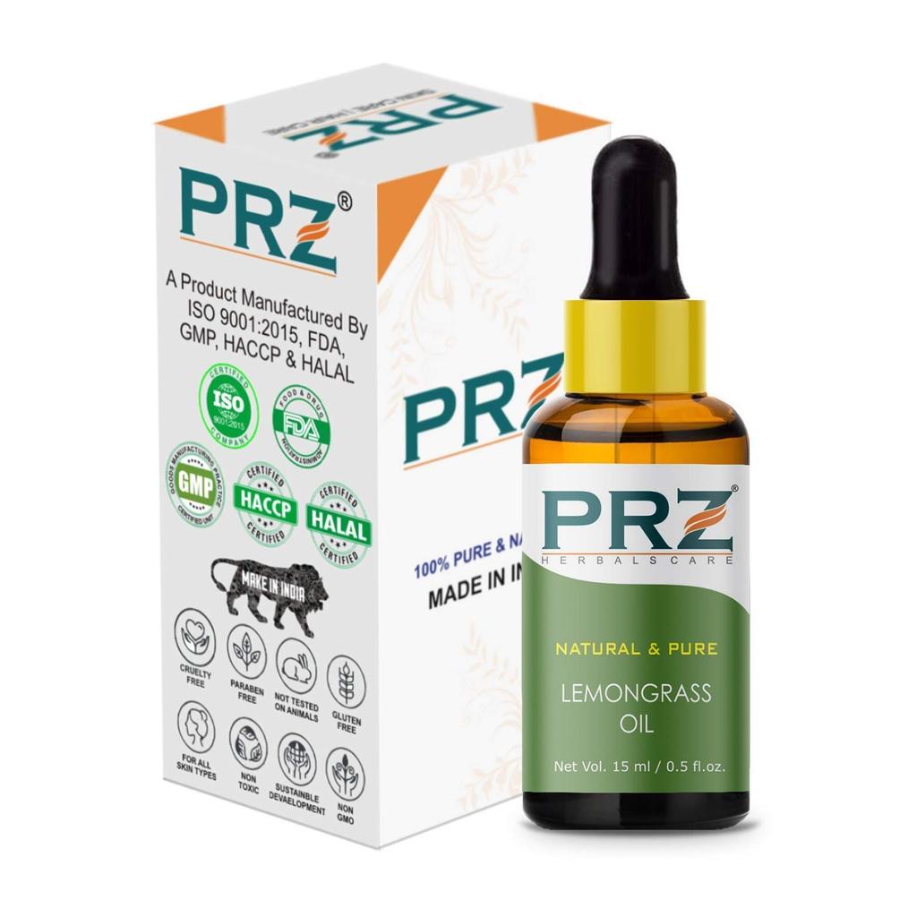 Эфирное масло Лемонграсса (15 мл), Lemongrass Essential Oil,  PRZ Herbals Care
