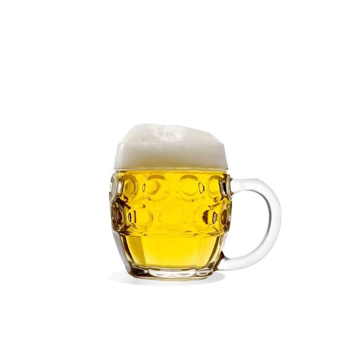 Verre a biere, Chope de bière lot de 6, Tübinger avec écusson - 0,3 litre