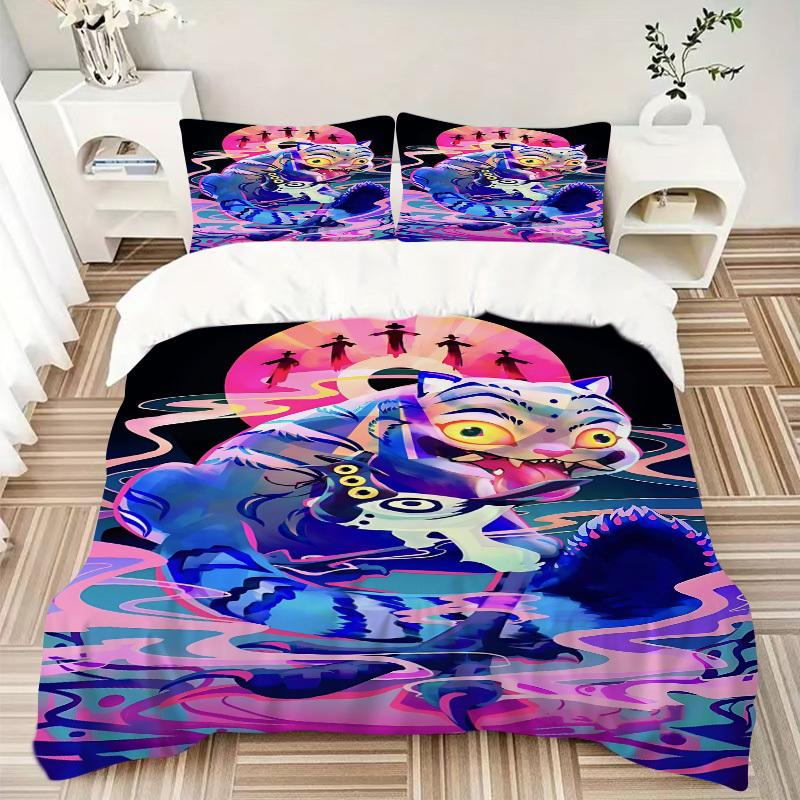 3pcs Huntrix, K-Pop Bedding Set: Perfect for Bedroom or Guest Room. Soft and Comfortable with No Core Included yy251009163