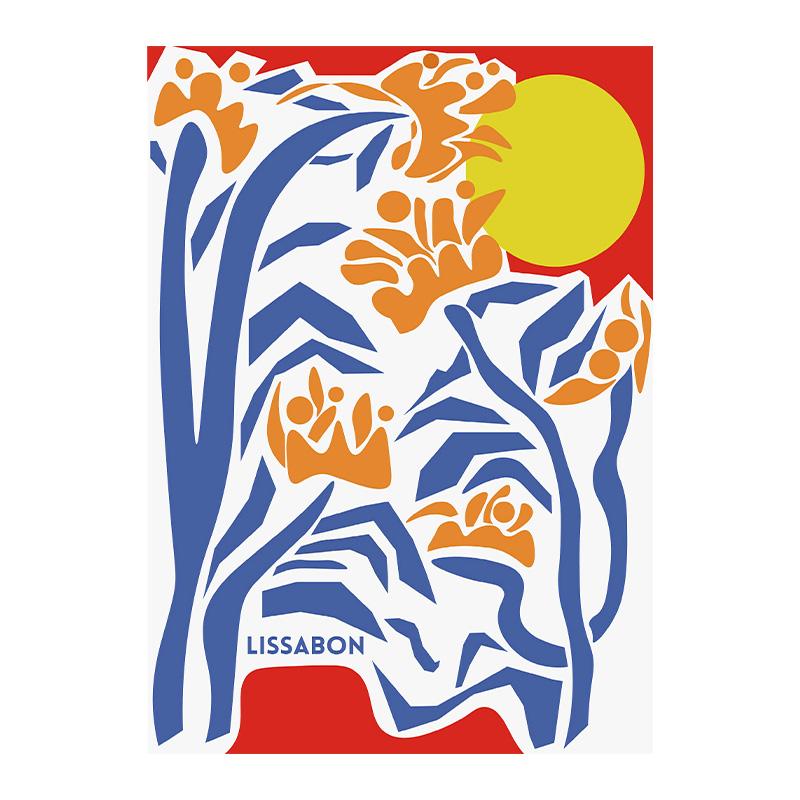 Абстрактная Цветочная Печать Плакатов Растение Настенное Искусство Париж Холст Картина Гостиная Домашнее Украшение