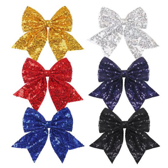 Заколка для волос двухслойная однотонная с пайетками противоскользящая ретро-украшение для волос в стиле принцессы