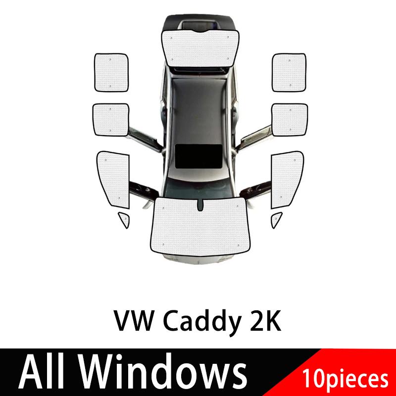 Для Volkswagen VW Caddy 2K Аксессуары Maxi 2003~ MK3 Автомобильный солнцезащитный козырек на все окна Защита от солнца Аксессуары