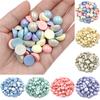 100 шт. изготовление ювелирных изделий 12 мм DIY для макарон матовые полукруглые бусины ожерелье браслет кулон