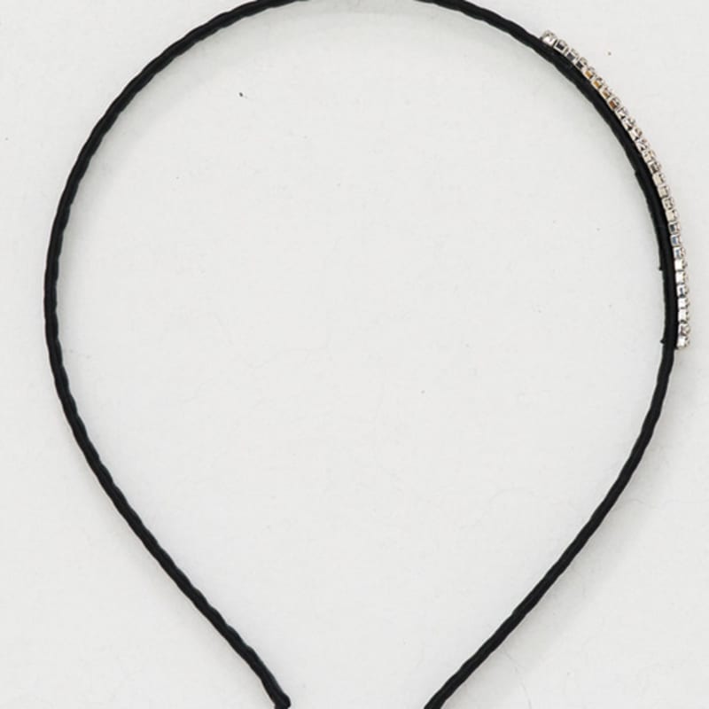 ИЗВИНИТЕ СЛИШКОМ МНОГО ЛЮБВИ Квадратный Серебристый Драгоценный Ободок для Волос_Черный