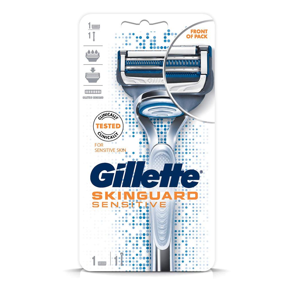Gillette Skinguard Razor, 1 Pc & Shaving Brush (1 Piece Pack)