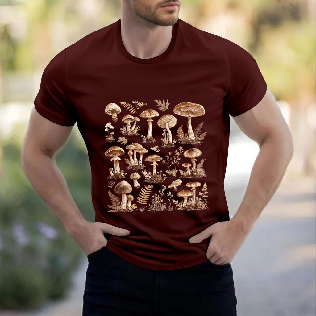 Men's Stand Collar Short Sleeve Shirt Loose Leisure Holiday Shirt Man