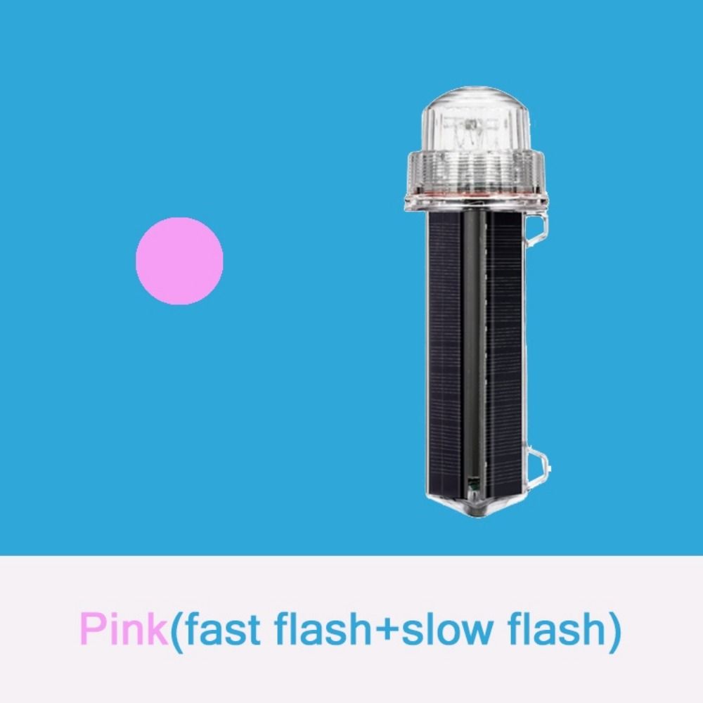 Warning Lamps Solar Powered Net Mark/Position Flashing Marine Signal Light Marine Navigation Light