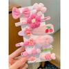 12-piece Set for Ladies Candy-colored Flowers Cute and Sweet Side Clip with Colorful Hair Clips Hair Accessories