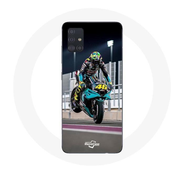 Coque - Valentino Rossi - Samsung Galaxy A51 - Souple - Protection - Motif pilote de vitesse moto