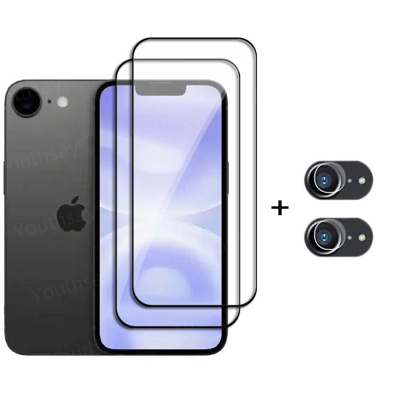 6-в-1 Стекло для iPhone 16e Закаленное стекло iPhone 16e SE4 SE 2026 Защитное стекло для экрана HD Пленка для объектива камеры телефона iPhone 16e