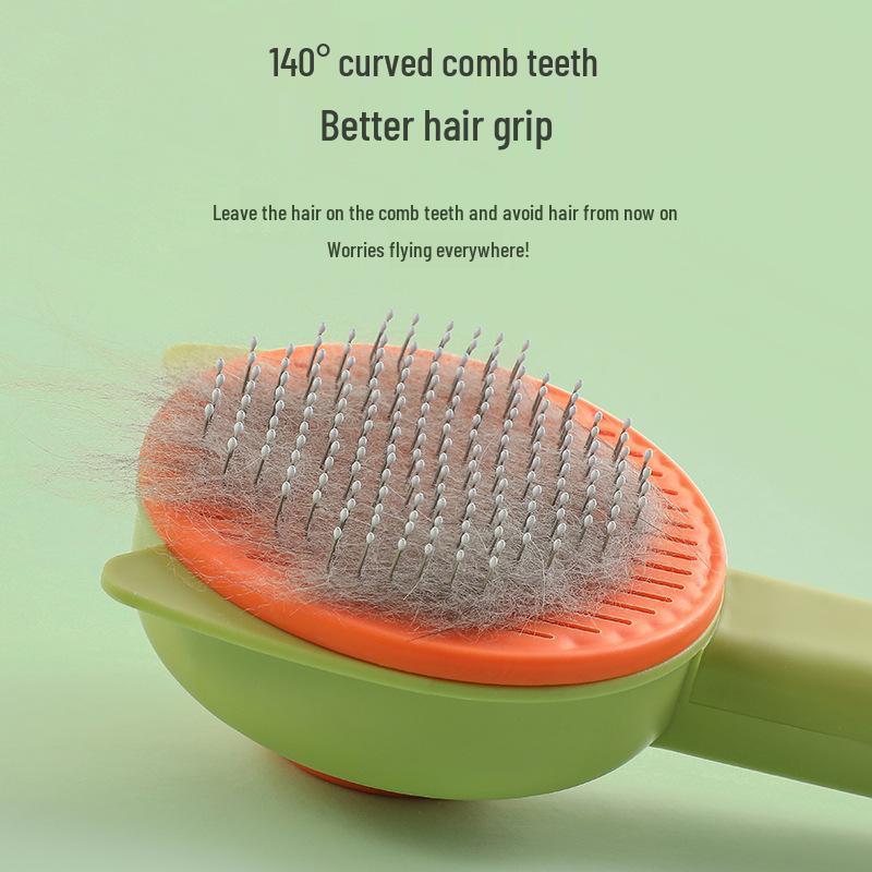 Pet Self-Cleaning Cat & Dog Massage Comb for Loose Hair Removal
