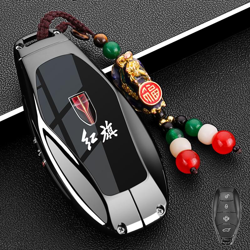 Для Hongqi HS3 H6 HS7 EH7 HS7 H9 HQ9 2025 Специальная металлическая коробка для автомобильного ключа Чехол-защита для пульта дистанционного управления Брелок