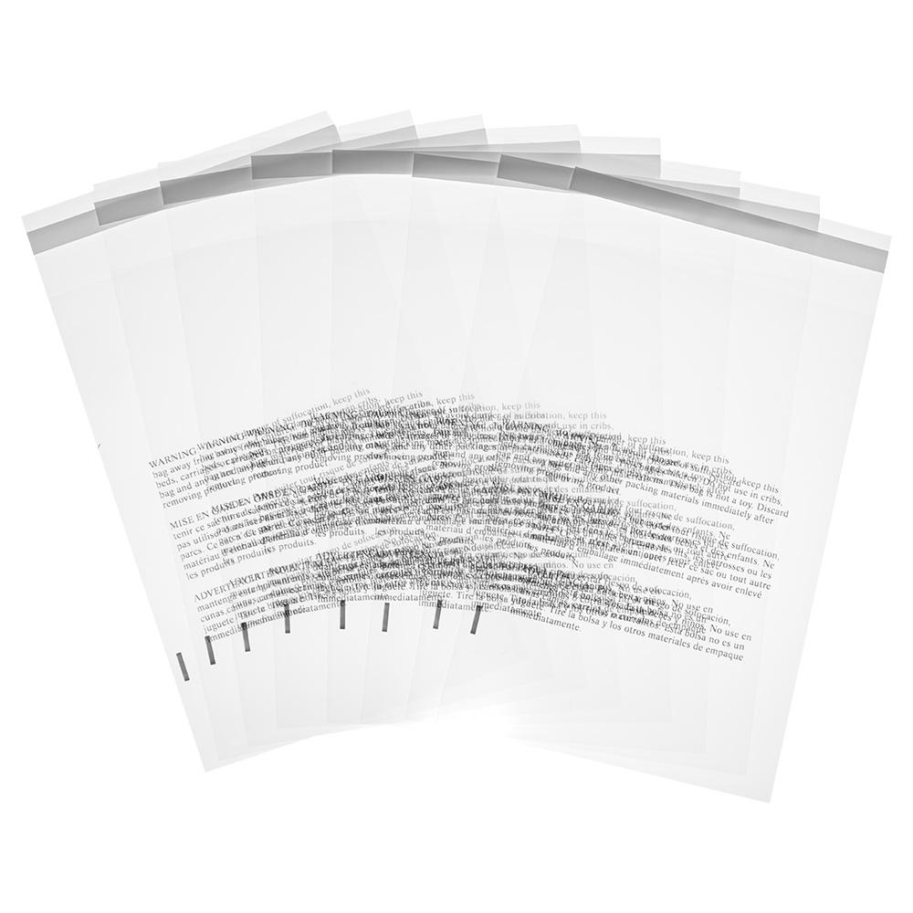 100pcs Cookies 6'' X 9'' Cello Bag Clear Suffocation Warning Poly Bags Self Sealing