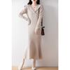 Women's Cashmere Dress 30% Cashmere 70% Wool Autumn and Winter Cashmere Skirt Soft and Warm