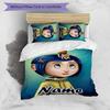 3pcs Coraline1 Cover Set - Personalized Name, HD Printed Bedding with 1 Cover and 2 Pillowcases - Perfect for Home Decor, Easy Care