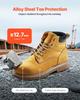 Steel Toe Work Boots UK Size 10.5 Waterproof for Men Slip-Resistant