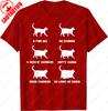 Funny Cats Meme Gift Chonk Cat Chart TShirt Funny Trend Meowy Unisex Adult Cotton Shirt Lovely Style Casual Oneck Printed Tee