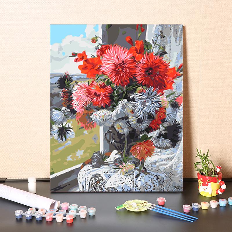 DIY картина по номерам хобби искусство ремесла украшения дома цифры живопись цифровая картина маслом