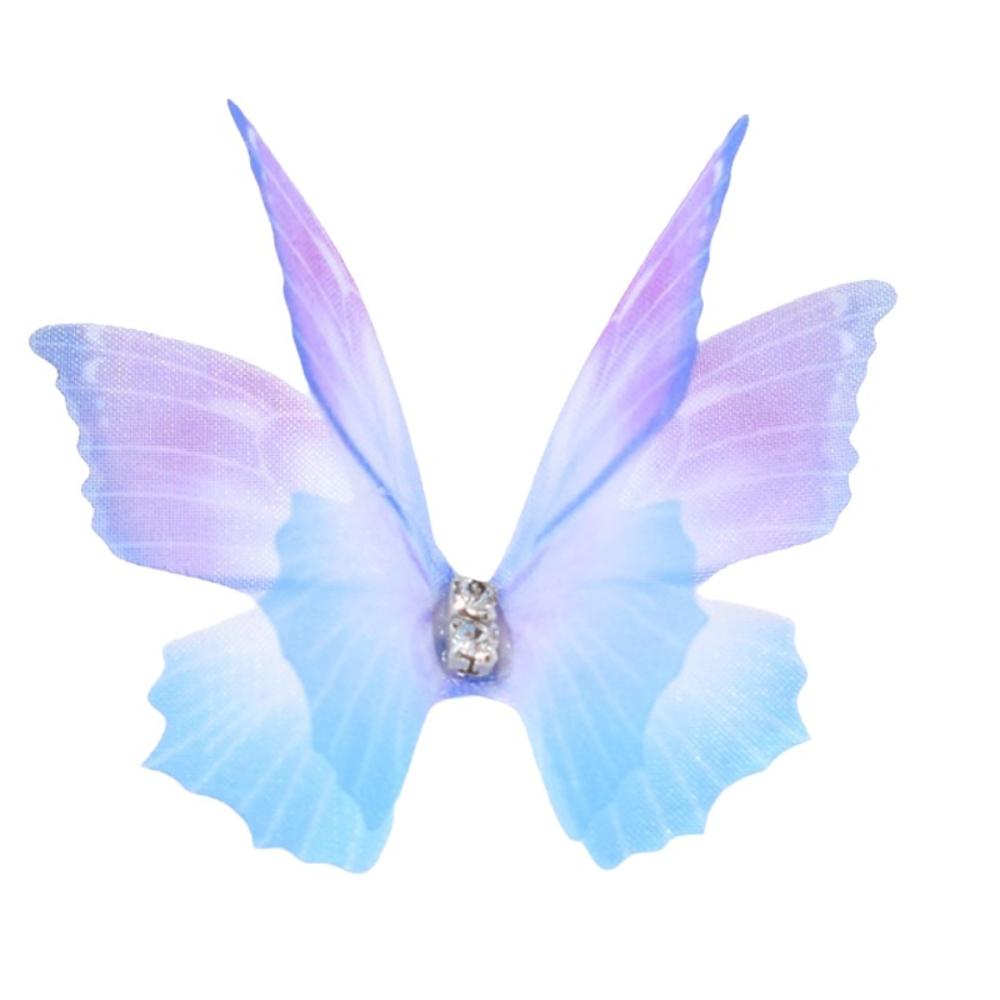50 шт. Аппликации-бабочки из органзы градиентного цвета, Материалы для дизайна одежды