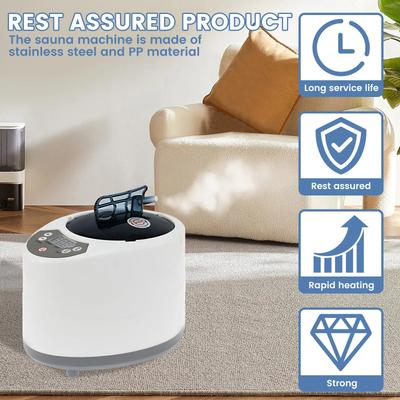 3 л Парогенератор для сауны Фумигационная машина Большой емкости Портативный для сауны Спа Палатка Терапия для тела 1000 Вт Вилка США