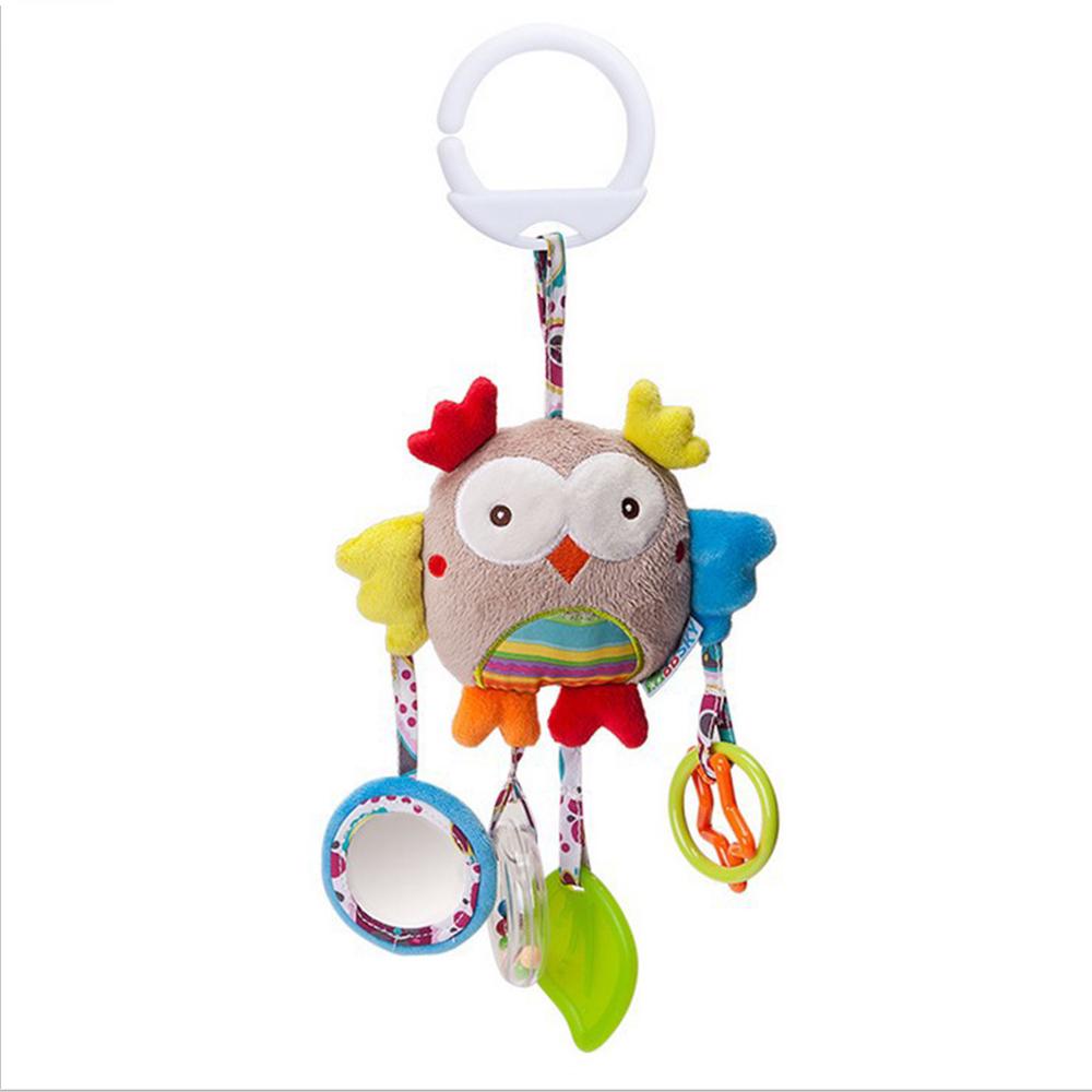 Stuffed Animals Baby Toys Rattles Music Mobile Doll Bed Bell Infant Stroller Hand Bells Plush Toy