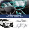 Для LEXUS NX -2025 2024 Защитная прозрачная ТПУ-пленка для интерьера автомобиля от царапин, наклейка-протектор для панели приборов и навигации на центральной консоли
