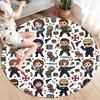 Resident Evil Round Area Rug Carpet Rug For Living Room Bedroom Sofa Playroom Decor Nonslip Floor Mat