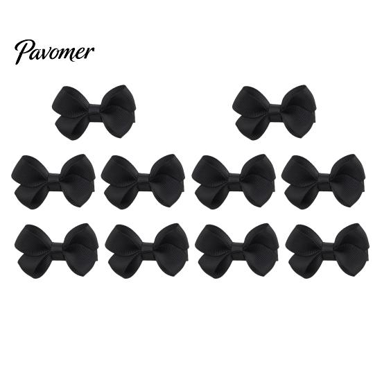Soft Ribbon Hair Pins for Babies 10Pcs Baby Clips, Bows, Fully Covered Barrette Grosgrain Clip Toddler Bow Clips Girls Infants & Toddlers, No Tugging