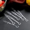 100Pcs Children Snack Fruit Pick Cake Dessert Food Plastic Toothpick Mini Fruit Fork