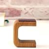 Minimalist Handmade Solid Wood Watch Stand, Men Women Watch Display Stand, Genuine Leather Base Watch Holder