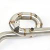 Slip On Stainless Steel Motorcycle Exhaust Middle Pipe And Front Link Pipe Full System For Yamaha YZF R25 R3 MT03 MT25