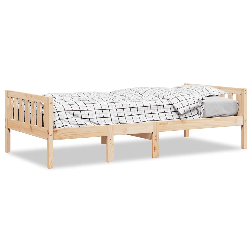 Vidaxl Łóżko Dziecięce Bez Materaca, 90X190 Cm, Lite Drewno Sosnowe
