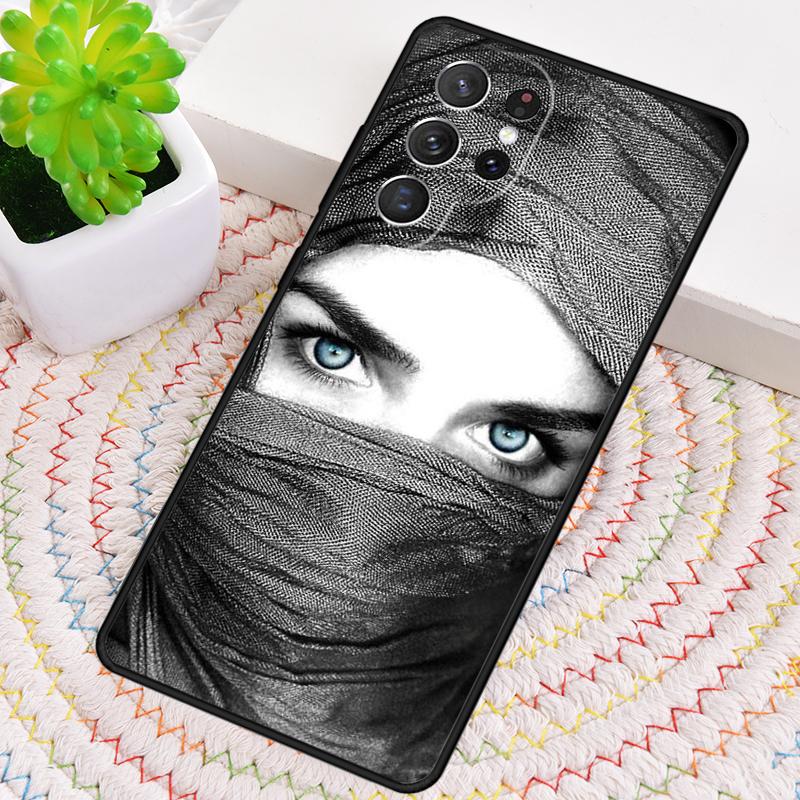 Арабская женщина в никабе Чехол для iPhone с изображением лица для Samsung Galaxy note 10 pro S26 Ultra S23 S24 FE S25 S21 S22 PLUS ударопрочный Чехол