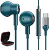 Type C Earphones Wired with Microphone DAC Chip HiFi Sound Quality USB Type C Earphones Magnetic Compatible with iPhone15 Pro Air4 10th S23 Pixel 8a