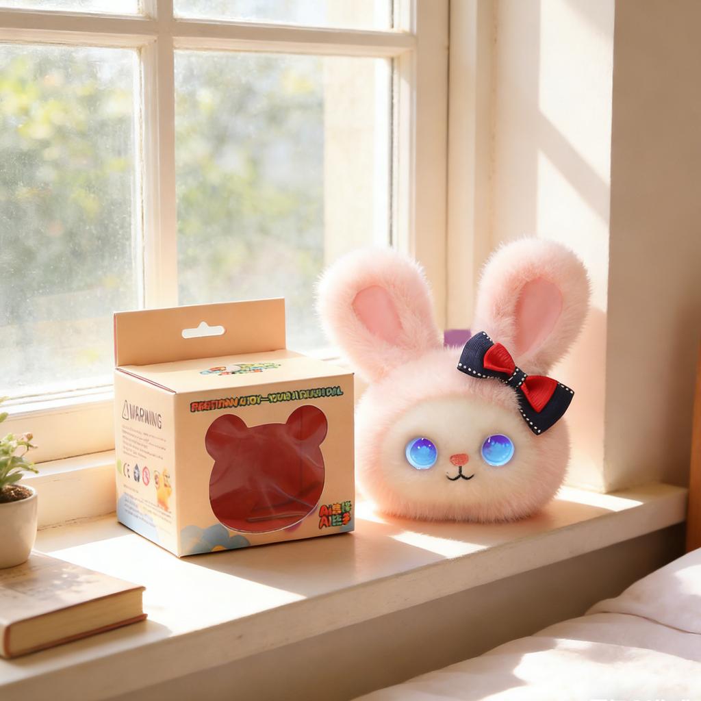 Умная Плюшевая Игрушка, Интерактивный Мягкий Зверь с Голосовым Чатом на 66 Языках, Милый Плюшевый Помпон для Детей и Взрослых, Образовательная Изучение Языков