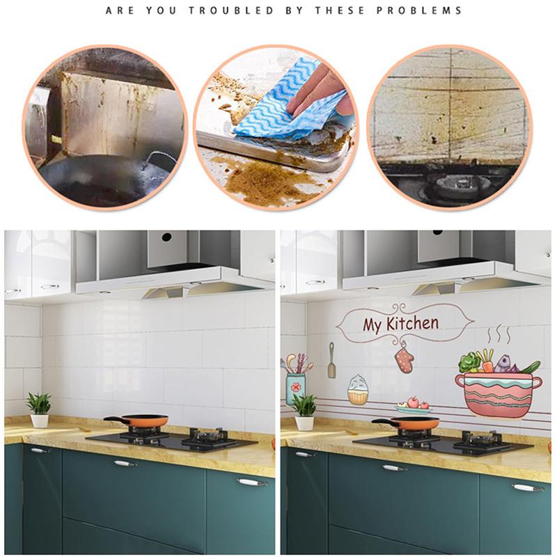 30*90см 60*90см Кухня Маслостойкая Наклейка Самоклеящиеся Водонепроницаемые Обои