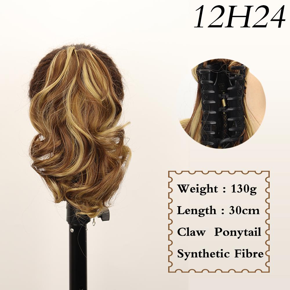 MISS WIG Синтетический хвост с короткими волнами, наращивание волос, светлый хвост для женщин, повседневная вечеринка