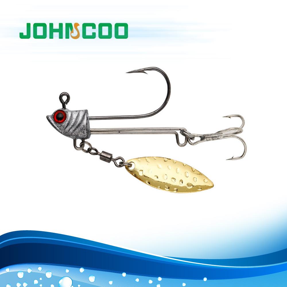 Lead Head Treble Hooks Blood Groove Three Hooks Single Hook Swivel Sequin Long Cast High Carbon Material Saltwater River