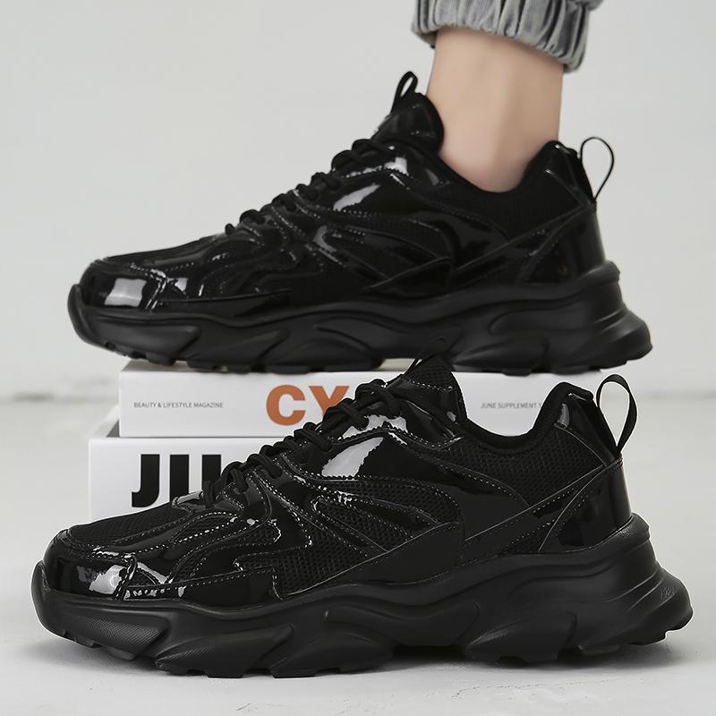 Мужская золотая спортивная обувь кроссовки студенческие хип-хоп черные туфли высокие баскетбольные кроссовки большого размера