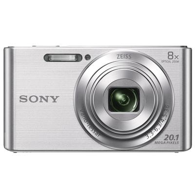 Sony Компактная цифровая камера Cyber-shot DSC-W830 Silver с 8-кратным оптическим зумом (25-200мм) Компактный корпус DSC-W830