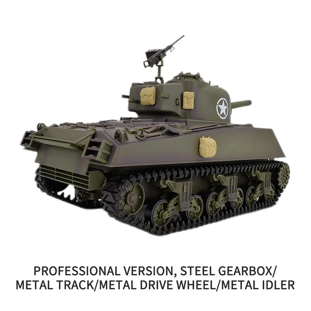 RC Tanks 1/16 Army Tank Toys for Boys Remote Control Vehicles Professional Version with Sound Smoke