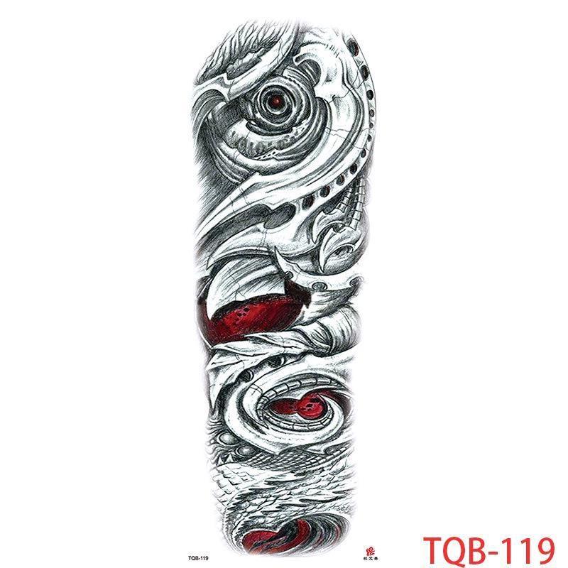 1 PC 480*170MM Large Temporary Tattoos Sleeve for Men Women Full Arm Selleve Tattoos Temporary Realistic Fake Wolf Tiger Lion Tattoo